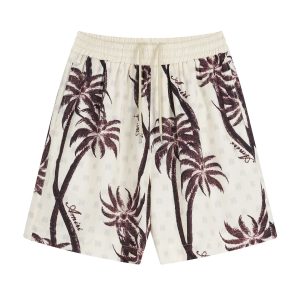 Amiri Palm Tree Print Casual Shorts