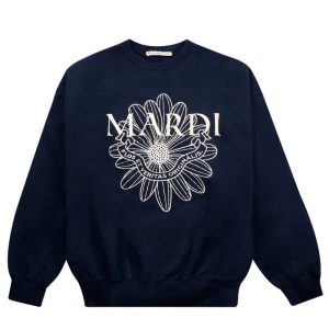 Mardi Mercredi Navy Floral Print Sweatshirt