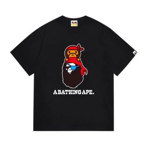A Bathing Ape Black Baby Milo Graphic T-Shirt