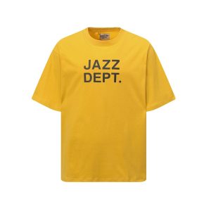 Gallery Dept Jazz Print Yellow T-Shirt