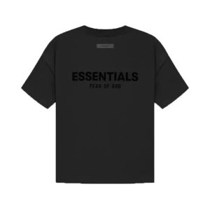 Essentials Fear of God Black Cotton T-Shirt
