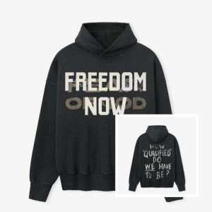 FOG Fear of God Freedom Now Black Hoodie