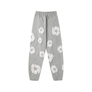 Denim Tears Grey Cotton Wreath Sweatpants Pants