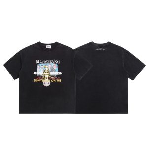 Grailz Black Graphic Oversized Cotton T-Shirt