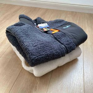 Wanqiu Sherpa Fleece Zip Up Winter Jacket