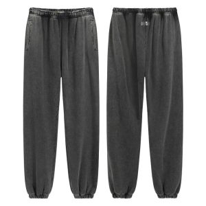 Acne Studios Grey Washed Cotton Jogger Sweatpants