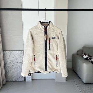 Patagonia Retro Pile Fleece Jacket Cream Zip-Up