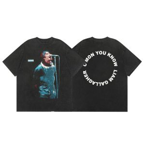 Represent Liam Gallagher C'mon You Know Black T-Shirt