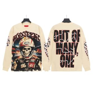 God Speed Skull Racer Graphic Crewneck Sweatshirt