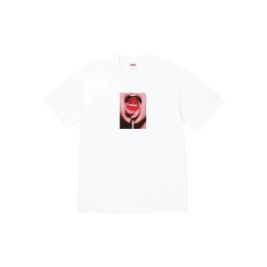 Supreme Lollipop Photo Graphic White T-Shirt