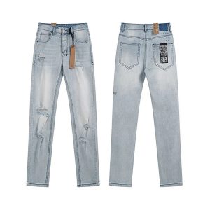 Ksubi Light Blue Ripped Slim Fit Denim Jeans