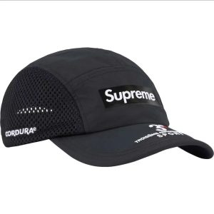 Supreme Cordura Mesh Camp Cap Black Sports Hat