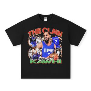 Saint Michael Kawhi Leonard The Claw Black T-Shirt
