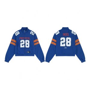 Protocol Index 28 Blue Varsity Zip Jacket