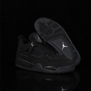 Nike Air Jordan 4 Retro Black Cat Basketball Shoes
