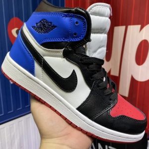 Nike Air Jordan 1 High Black Red Blue Shoes
