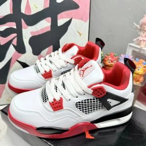 Nike Air Retro 4 White Red Sneakers