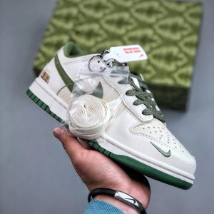 Gucci Green White Low Top Casual Shoes