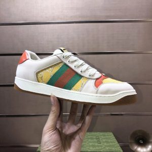 Gucci Retro Yellow Green Stripe Sneakers