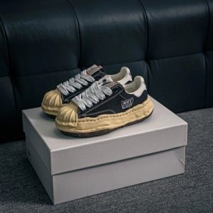 Black White Chunky Casual Sneakers for Men
