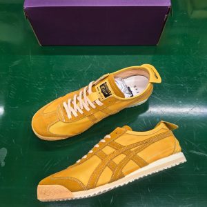 Onitsuka Tiger Mexico 66 Yellow Suede Sneakers